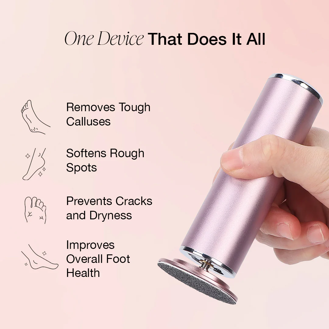 Grace Beauty Electric Foot Callus Remover – USB Rechargeable · 2Speed